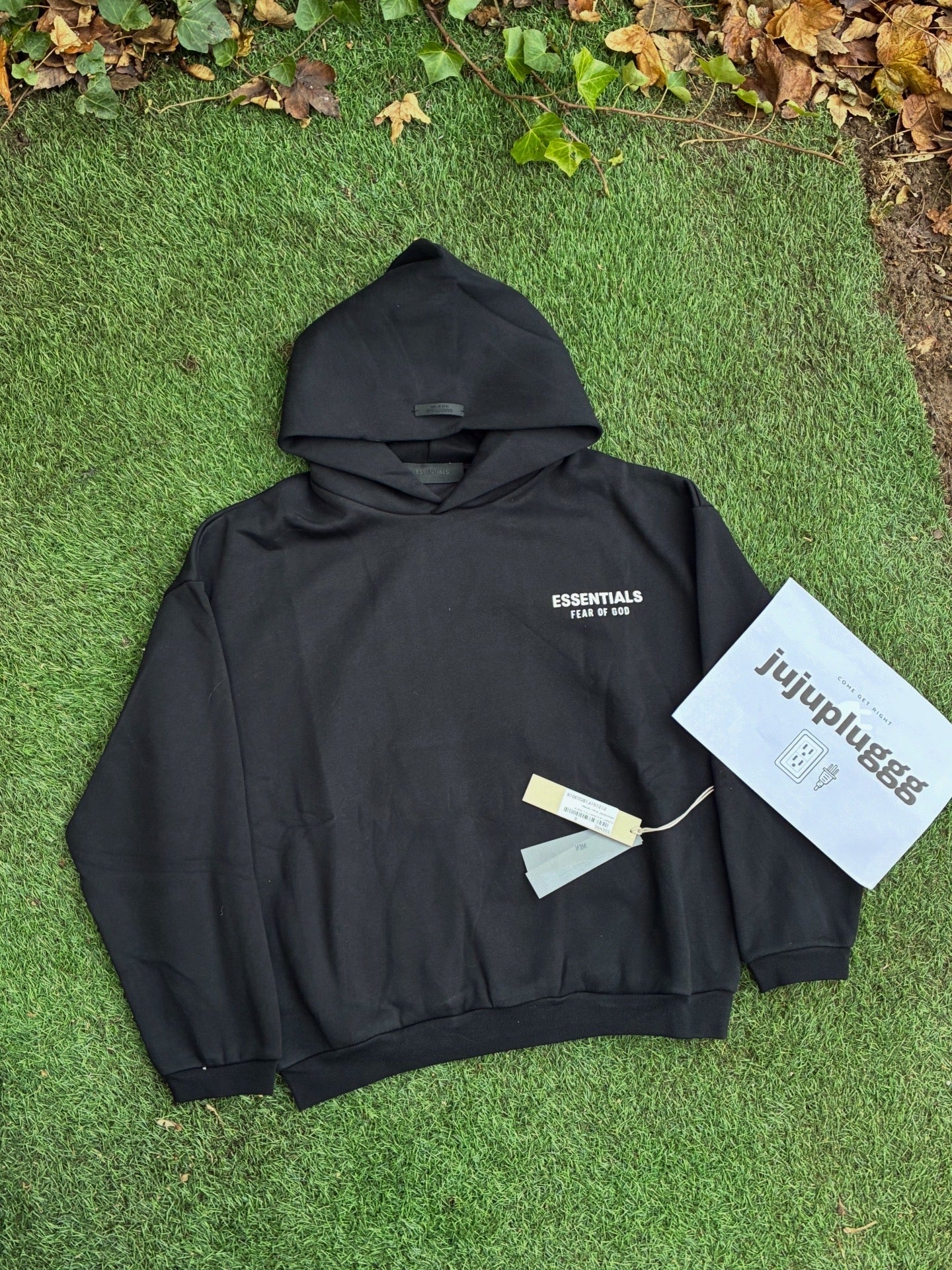 "FW24" Blck Essntials Hoodie — In Stock (Sizes S–L)